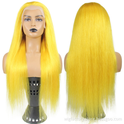 Cheap 100 hair human lace wig, cutile aligned 13*4 lace frontal wigs human hair from indian lace frontal wig for black women